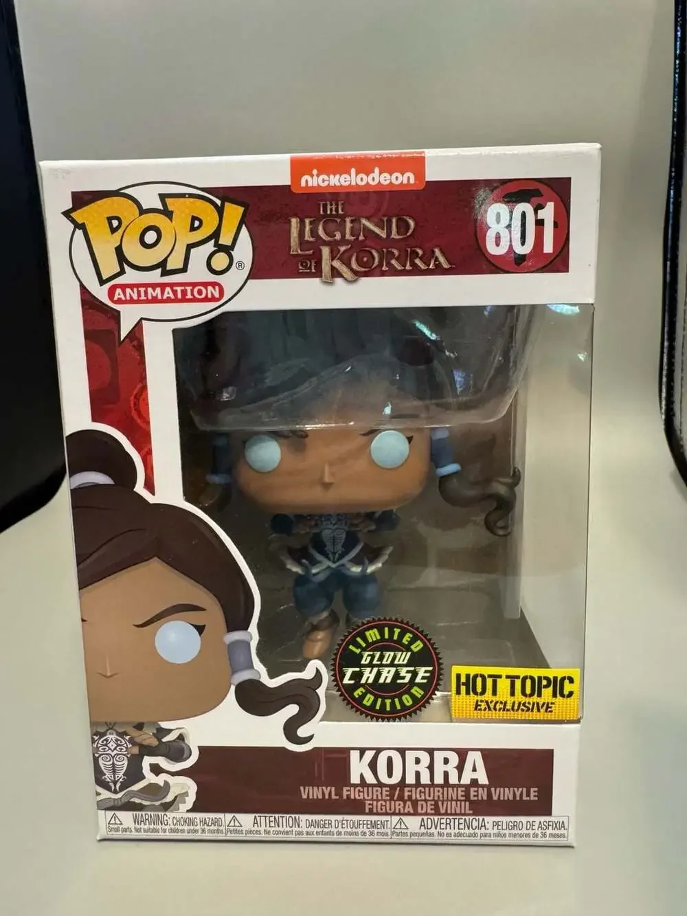 Funko Pop! Chase Legend of Korra - Korra (Avatar State) #801 Hot Topic Exclusive